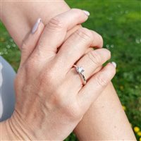 Anello Golay Donna in Oro bianco Diamante ASL003WDSJ 0.51 G VS1